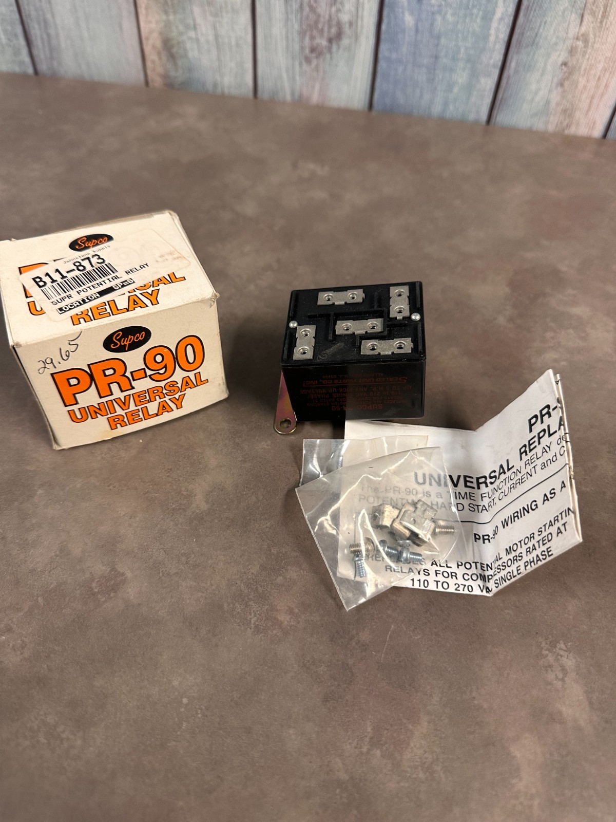 Supco PR-90 Solid State Universal Relay 110 to 270 VAC  B11-873.