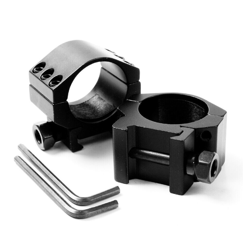 Pair 30mm Scope Ring Mounts Low/Middle/High Profile 20mm Picatinny Rail Mounts