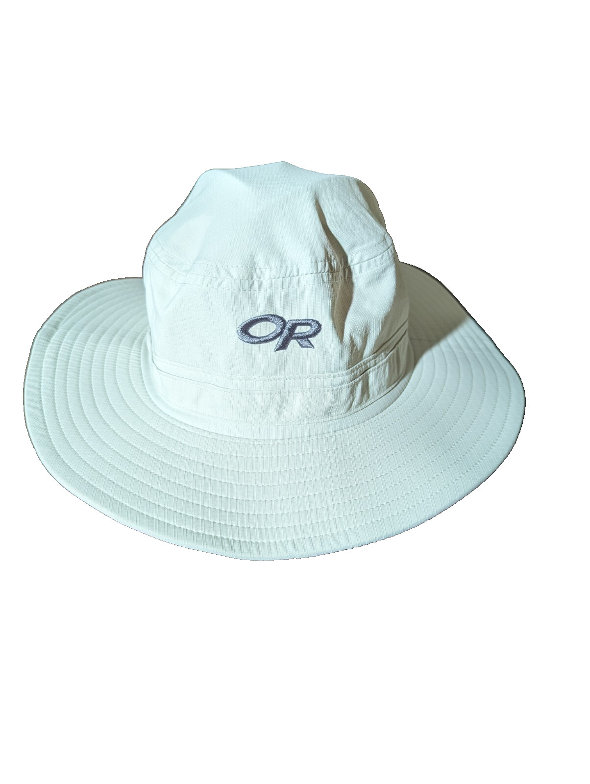 Outdoor Research OR Beige Logo UPF 50+ Outdoor Hiking Sun Brim Hat Unisex M EUC