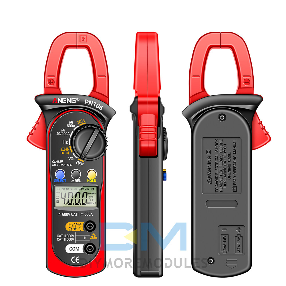 ANENG PN106 Digital Clamp Meter Multimeter Auto Range DC AC Voltage Ammeter