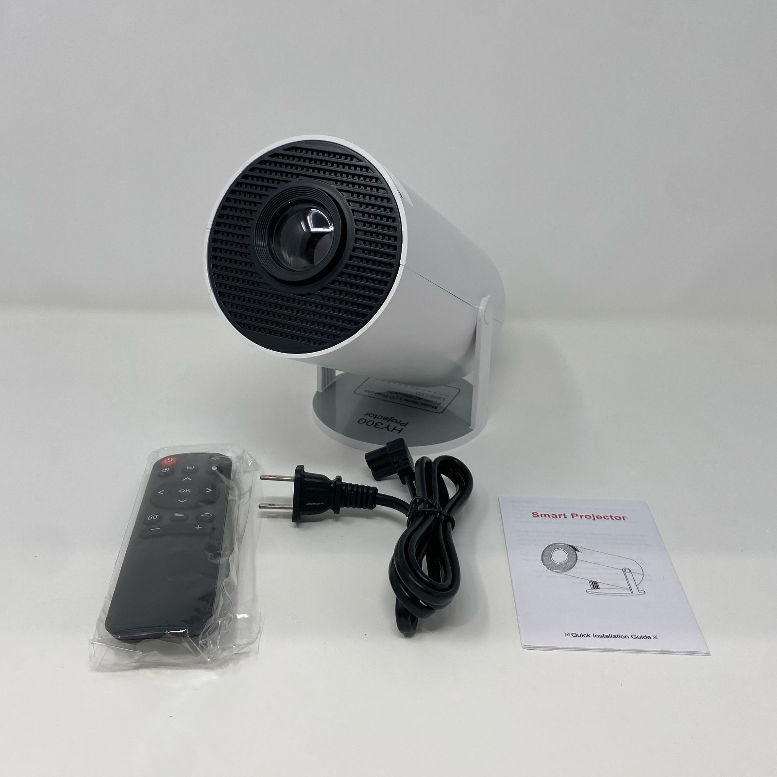 Zetastream HY300 Mini Projector Android 11 WiFi 6 BT - White
