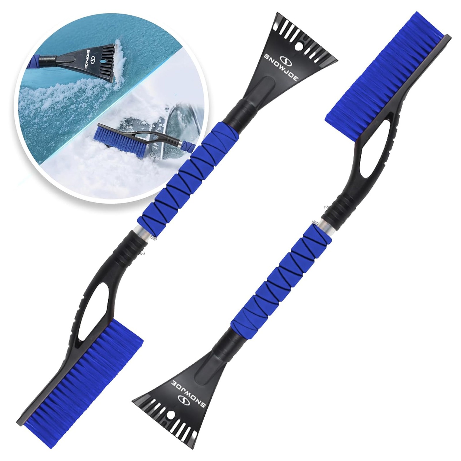 Snow Joe 2 Pack 27" Jumbo Multi-Purpose Ice Scraper & Snow Brush (Open Box)
