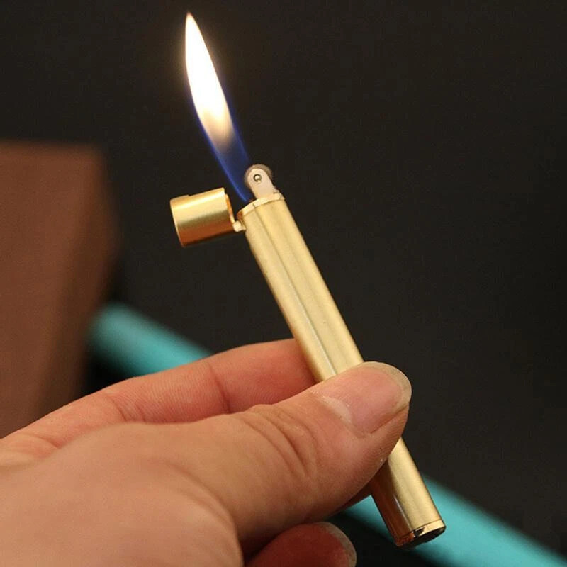 Lighter Cigarette Butane Jet Flame Refillable Mini Gas Cigar Shaped New Lighters