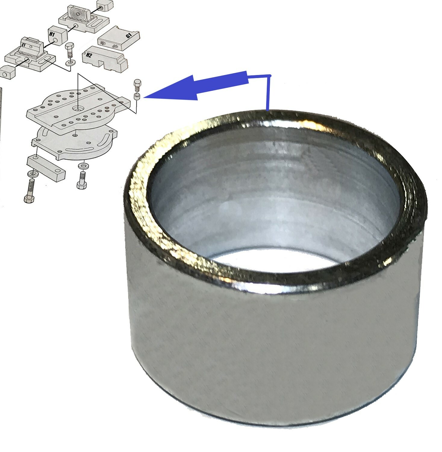 Bushing - Replacement For B-260 Car o liner Clamp Plate