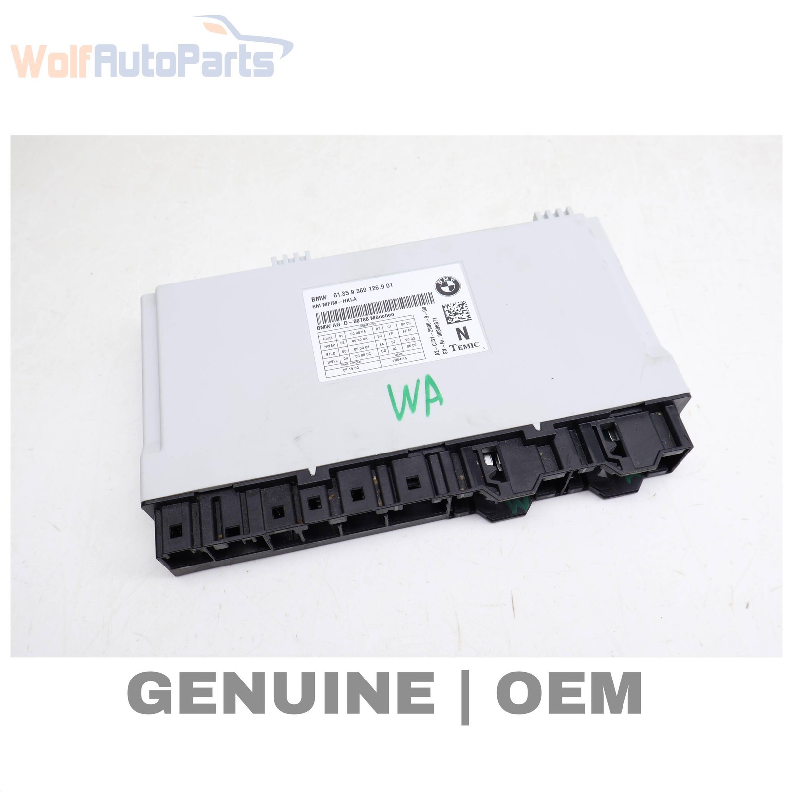 2010-2015 BMW 750LI F02 LCI - Front SEAT Control Module 9369126