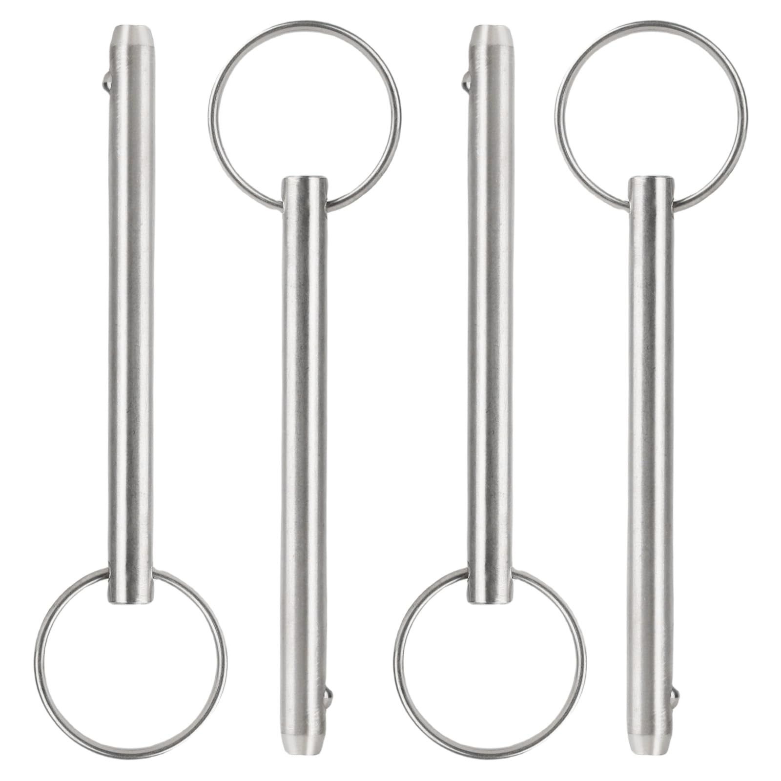 4 Pack Quick Release Pin, Diameter 1/4"(6.3mm), Overall Length 3"(76mm), Usab...