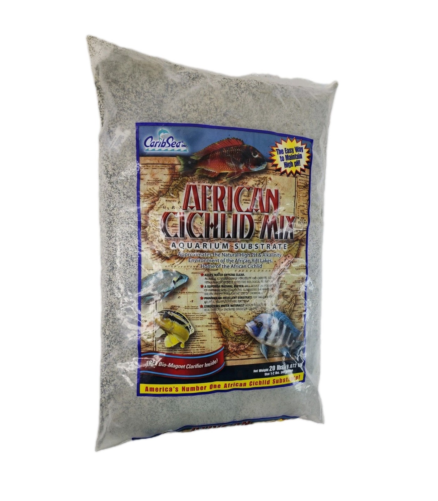 Carib Sea ACS00220 African Cichlid Mix Aquarium Substrate 20 Pound CaribSea