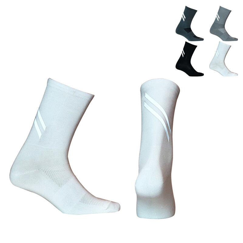Pro Cycling Socks Mens Womens Riding Sport Ankle Socks Bicycle XC MTB BMX White