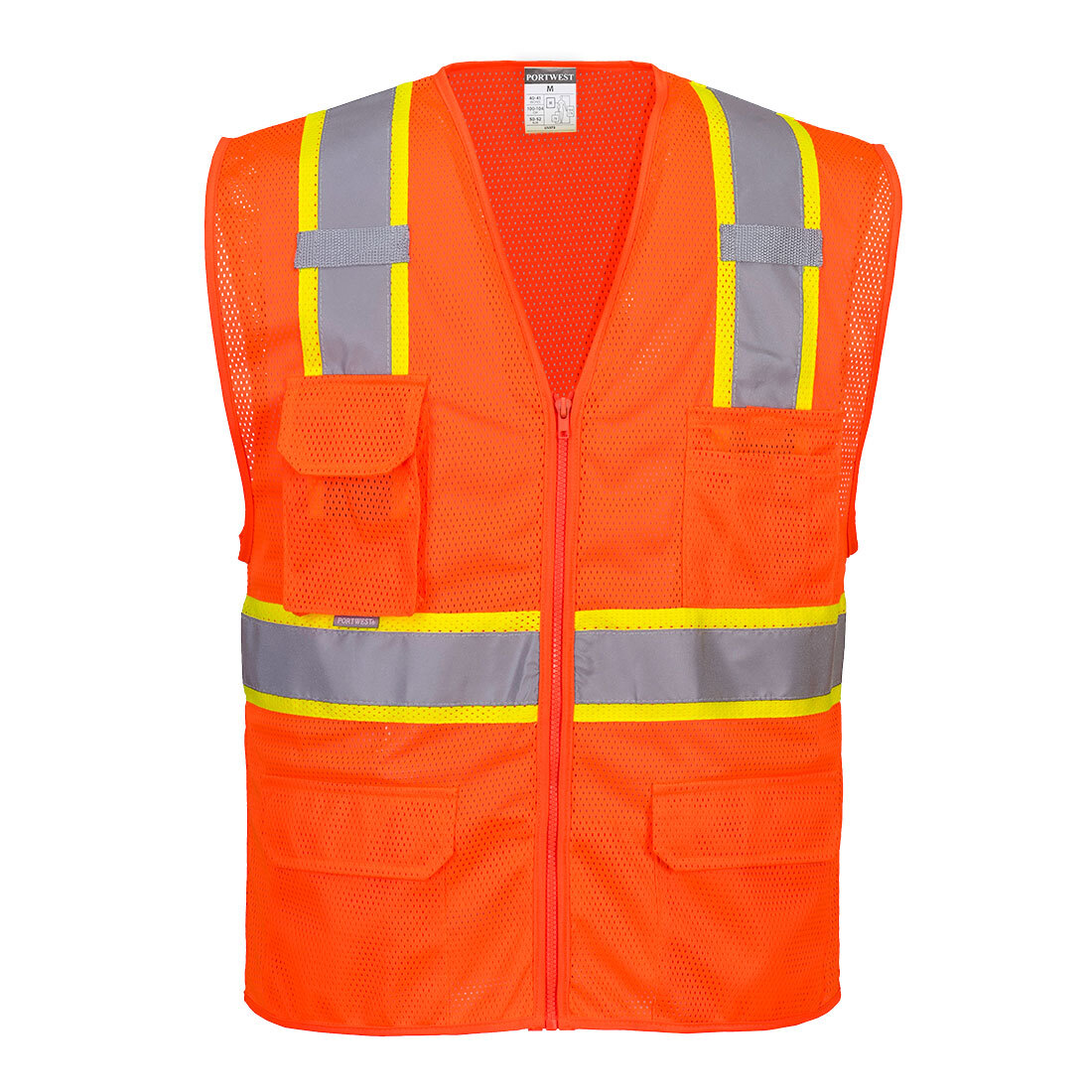 Portwest US374 Orlando Hi Vis Contrast Construction Mesh Cooling Vest