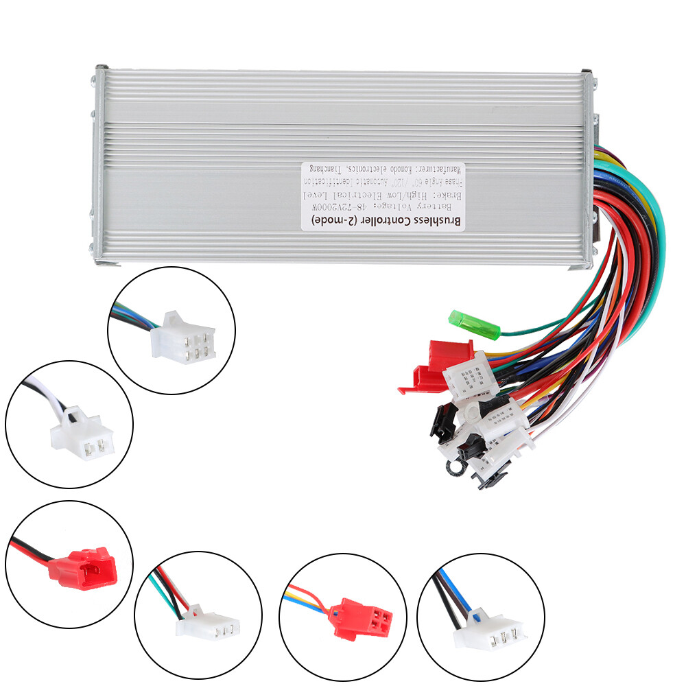 2000W Motor Speed Controller DC 48-72V Electric E-bike Scooter Brushless