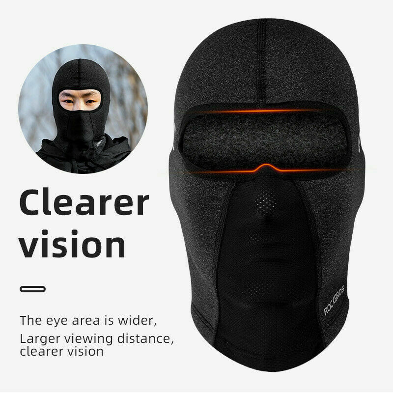 ROCKBROS Balaclava Winter Cycling Cap Men's Windproof Hats Fleece Thermal Mask