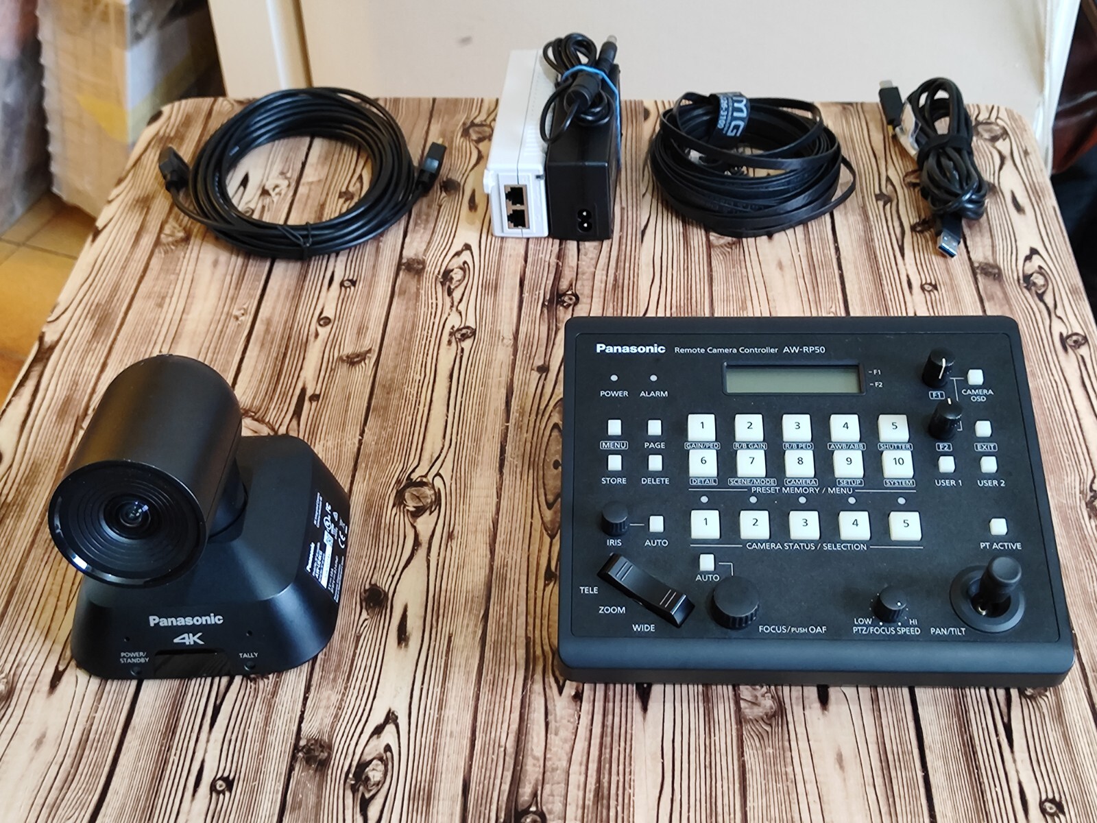 PANASONIC AW UE4KG 4K HDMI PoE LIVE BROADCASTING IPTV Zoom CAMERA + RP 50 CONSOLE