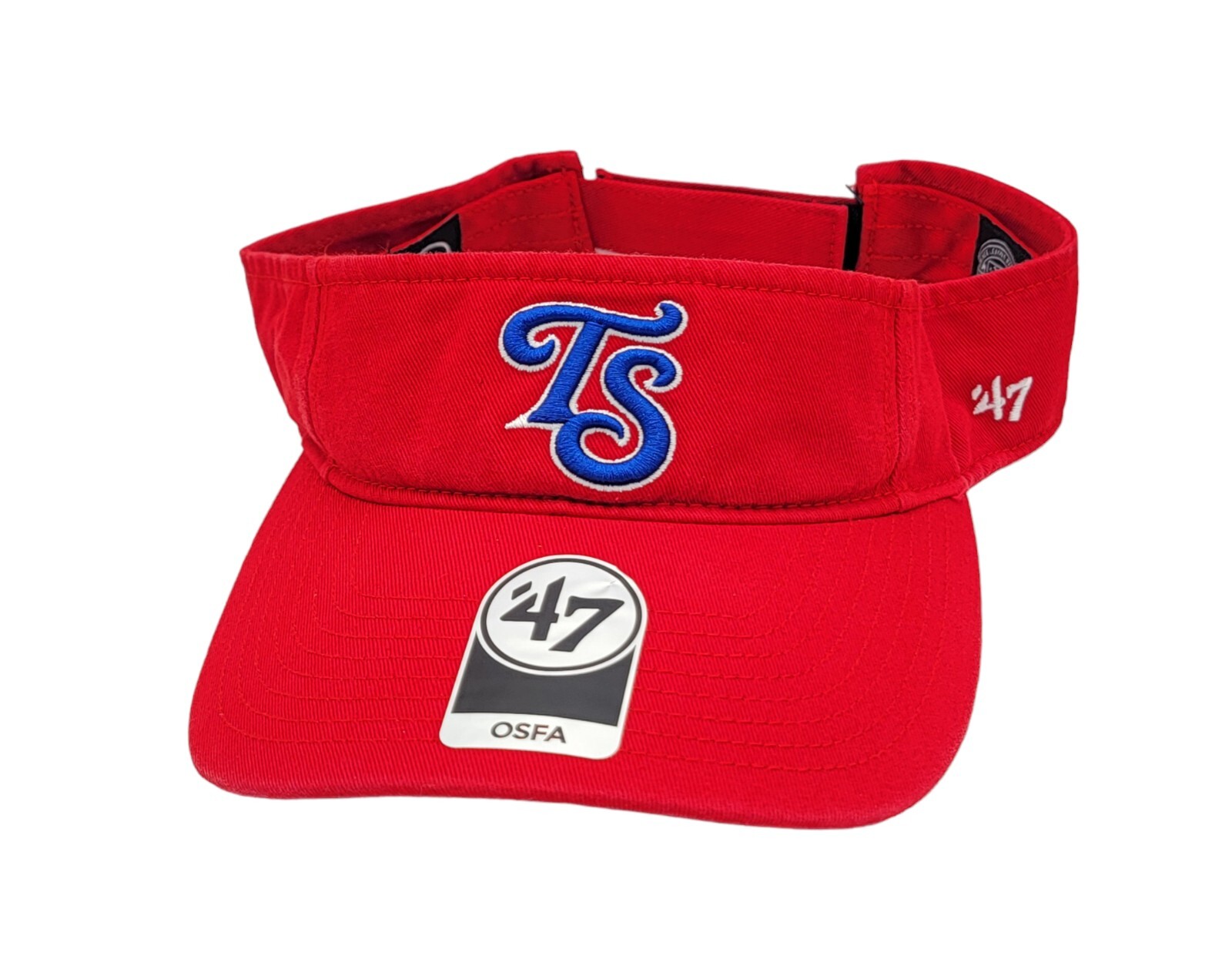 Tennessee Smokies '47 Brand MiLB Red Embroidered OSFM Team Visor Hat Cap NEW