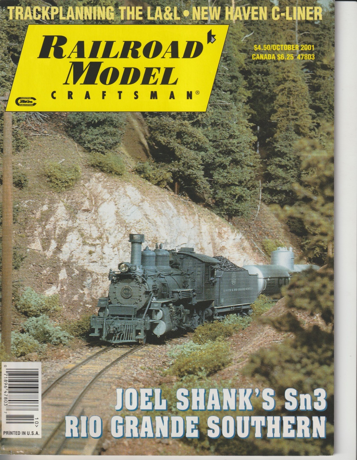 Railroad Model Craftsman Magazine - October 2001 - BACK ISSUE