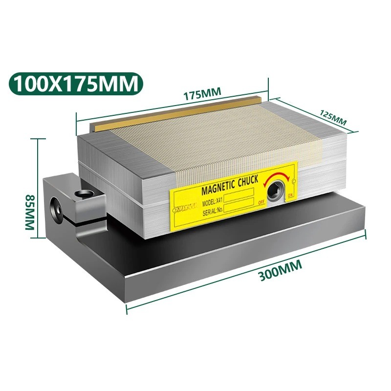 100×175 String-shaped Magnetic Workbench Brass Surface Grinding Head