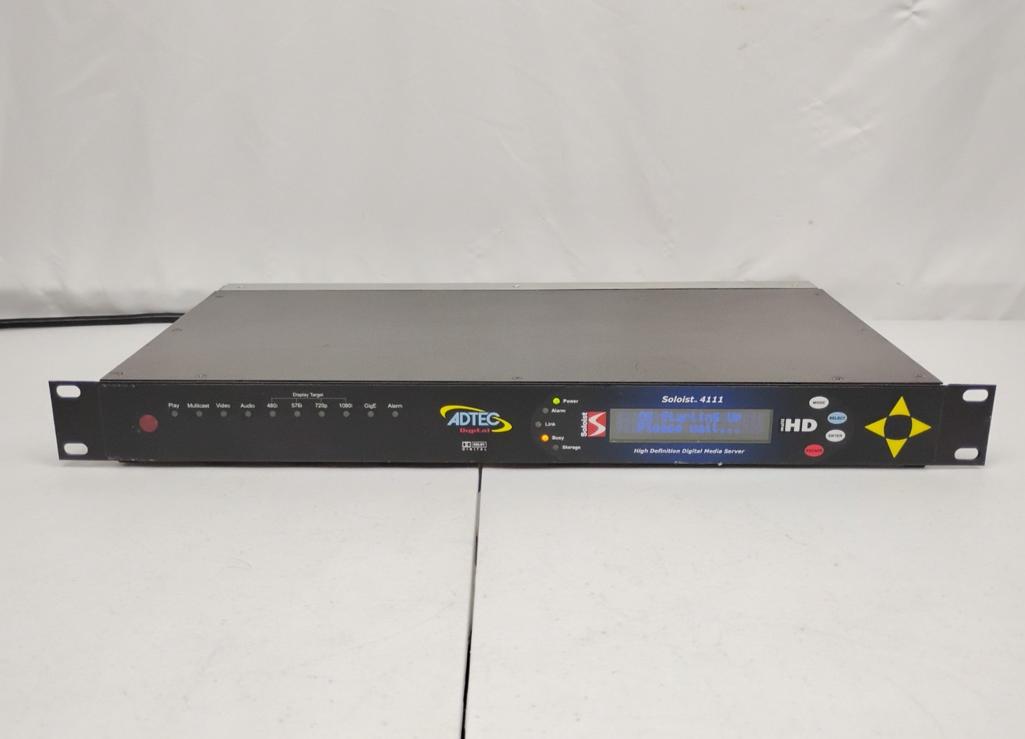 Adtec Digital Soloist 4111 High Definition Media Player Decoder System | NO HDD