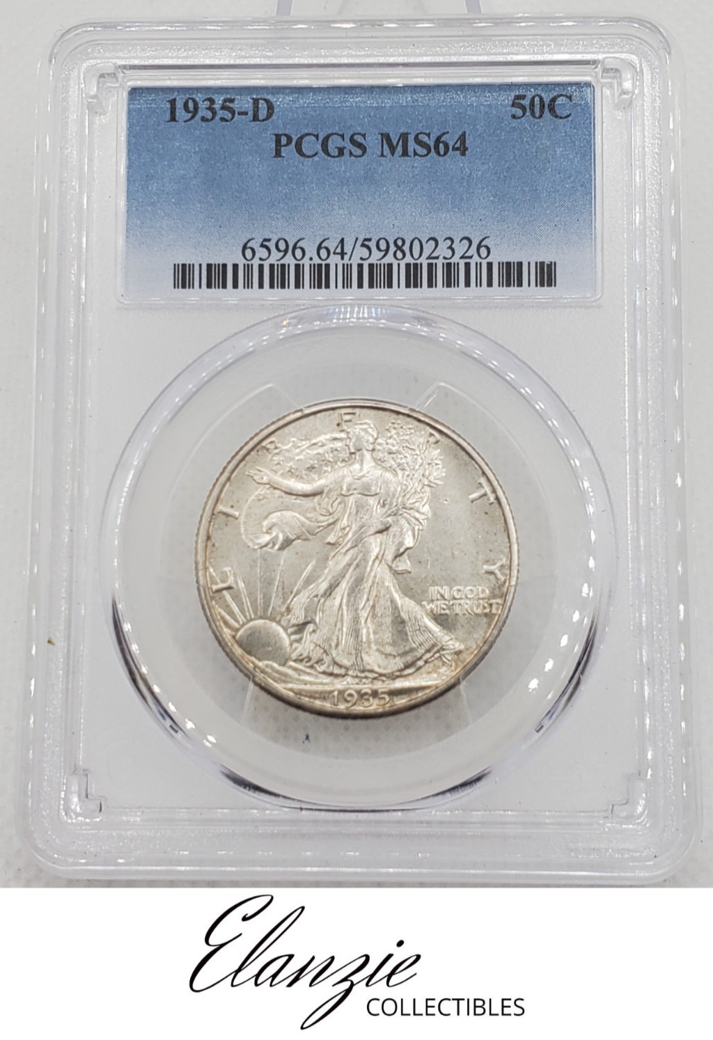 1935-D Walking Liberty Half Dollar PCGS MS64