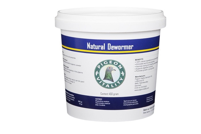 Natural Dewormer 450gr - Stomach and Intestine Worms - by Pigeon Vitality