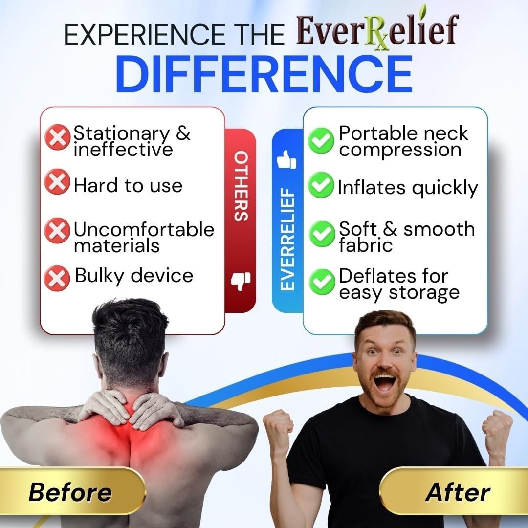 Soft Velour Neck Stretcher - Adjustable Cervical Traction for Posture Correction
