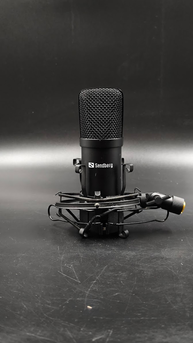 Sandberg Microphone Used Working Black