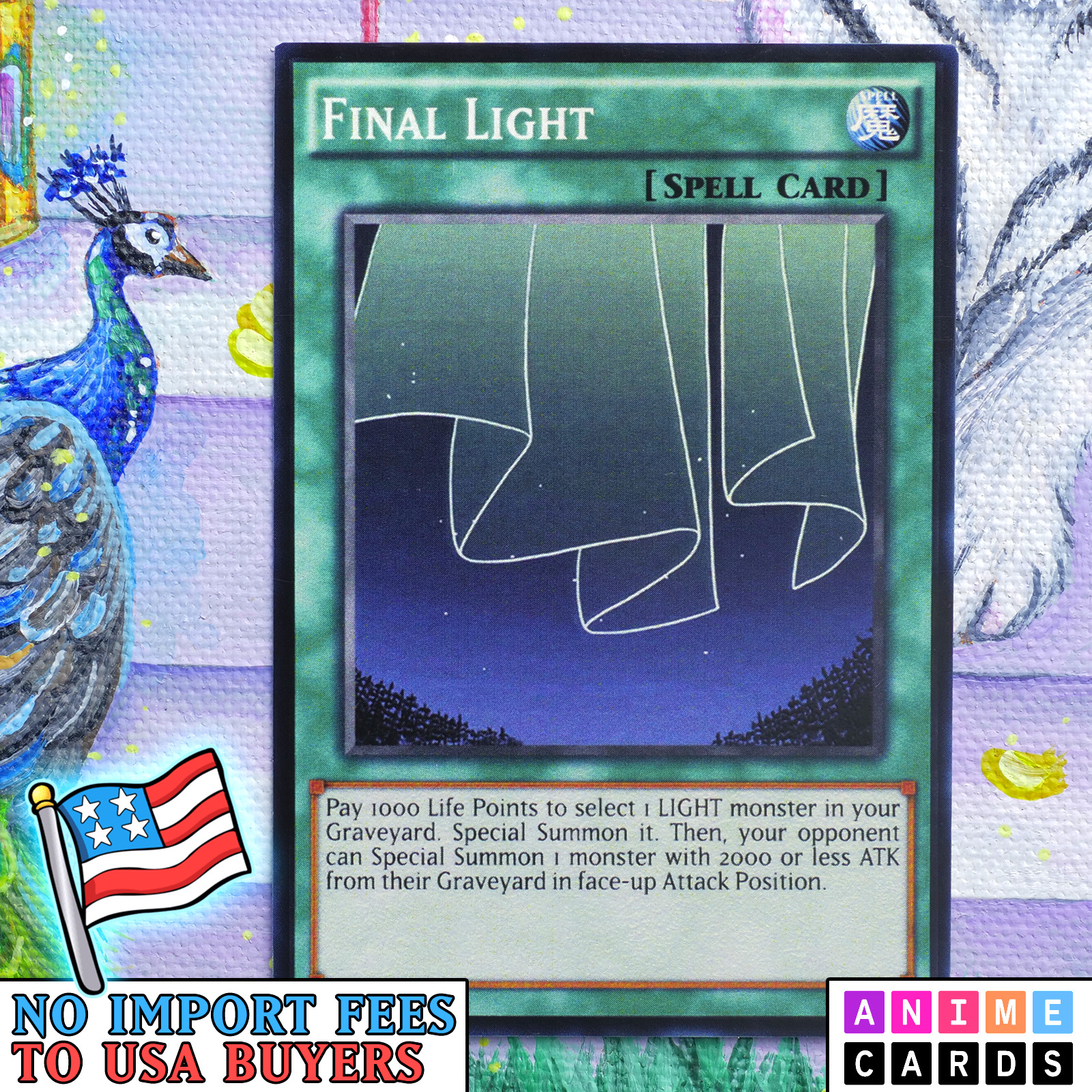Final Light ANIME EFFECT HOLO card
