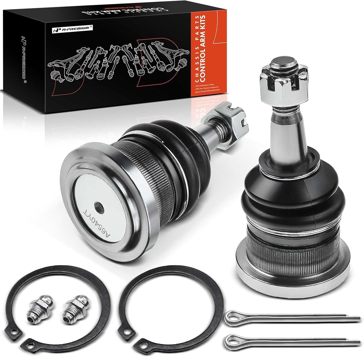 A-Premium 2 x Front Upper Ball Joint, Compatible with Chevy GMC Cadillac