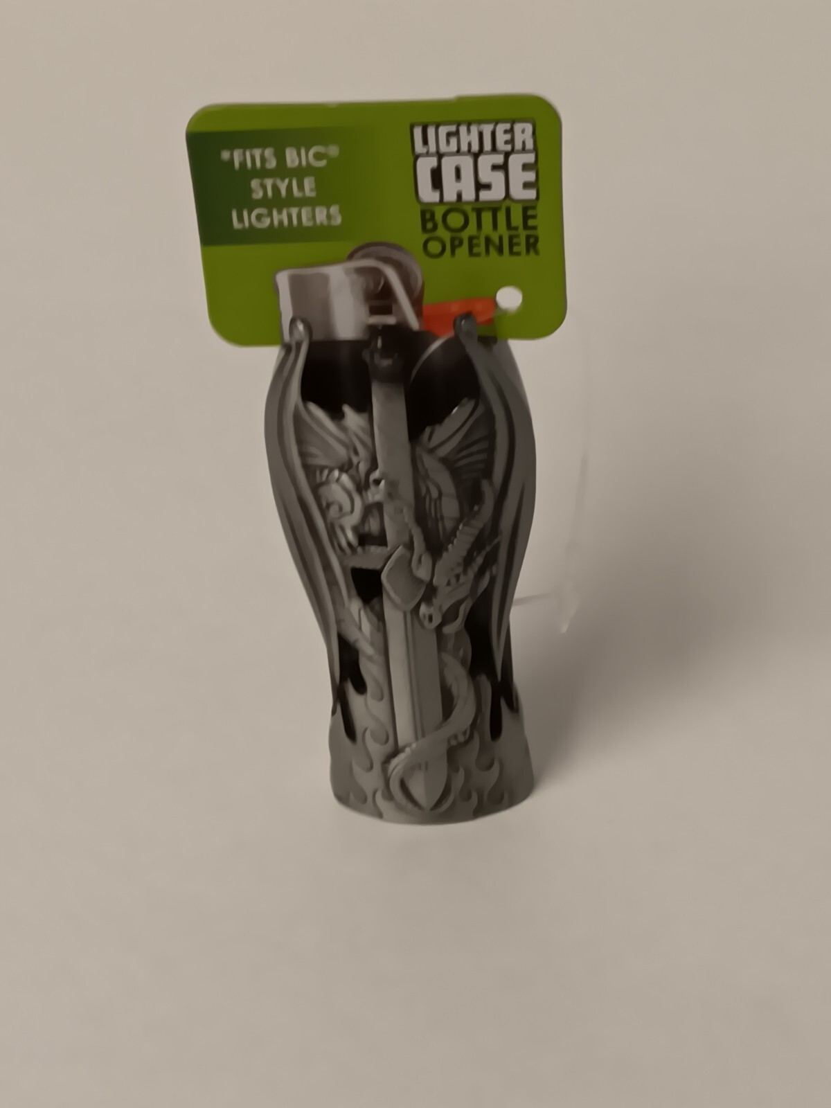 Smokezilla Lighter Case, Matte Black or Pewter, with Bottle Opener