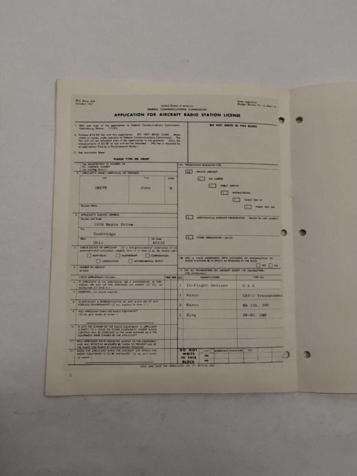 IFD GAR Ground Avoidance Radar Preliminary Installation Manual May 1969-Original
