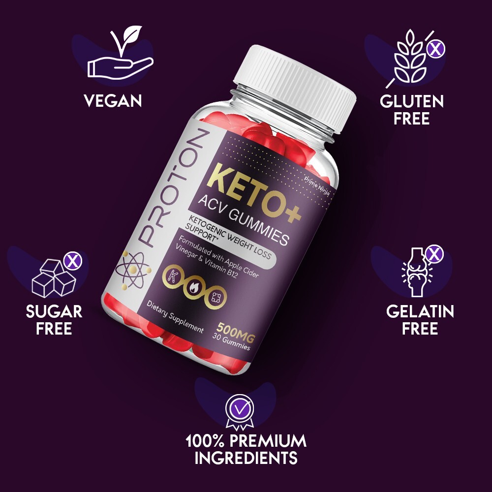 Proton Keto ACV gummies, Proton Gummies Maximum Strength Official (3 Pack)