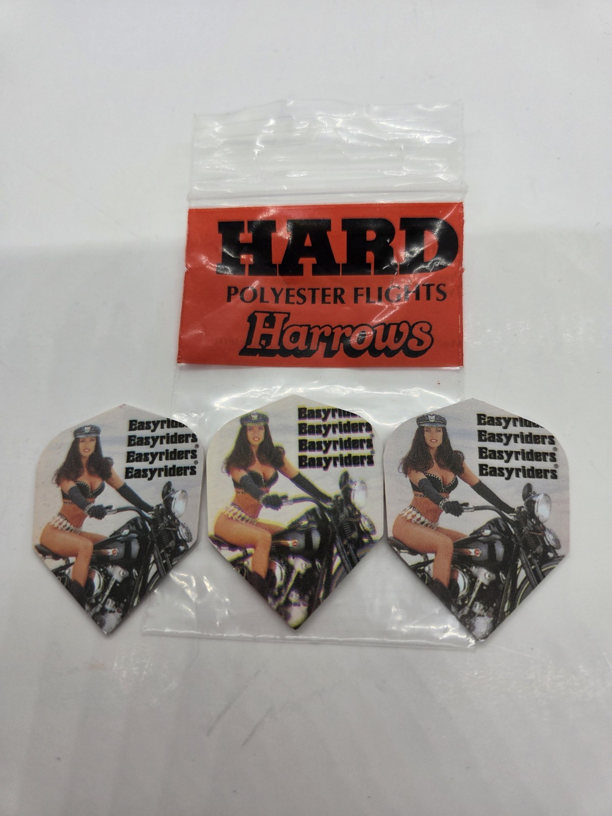 VTG Package Of Harrows EasyRider Flights Bikini Girls Motorcycle Hard Flights