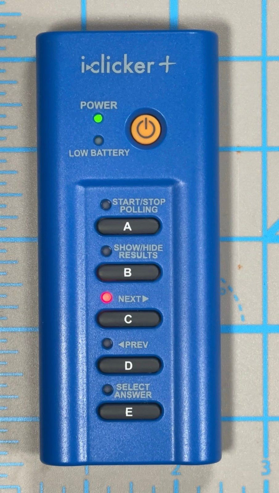 iClicker+ Student Instructor Classroom Remote Blue Model RLR15 i-Clicker Plus A