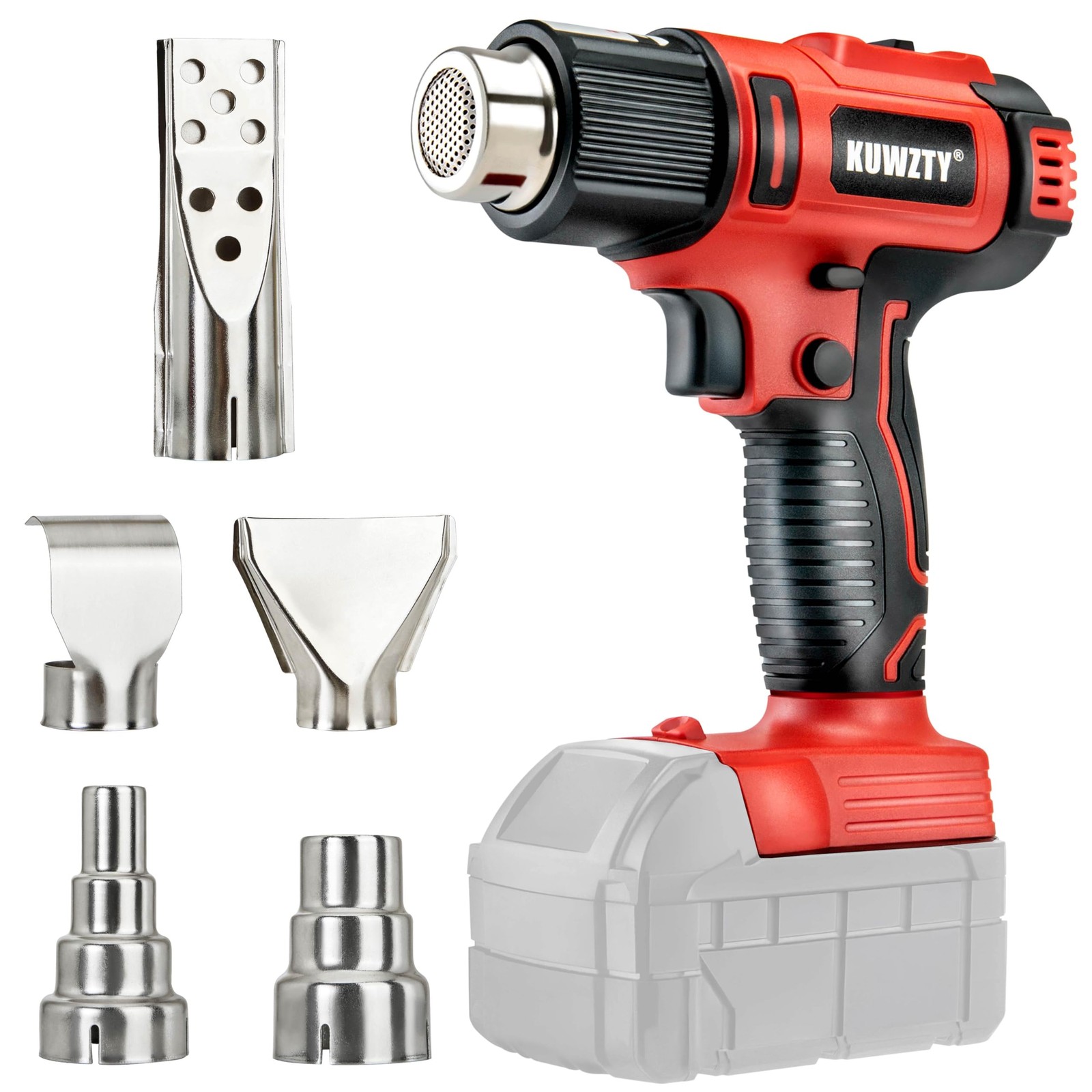 KUWZTY Cordless Heat Gun for Milwaukee M18 Battery,Lithium Hot Air Gun, 2Temp...