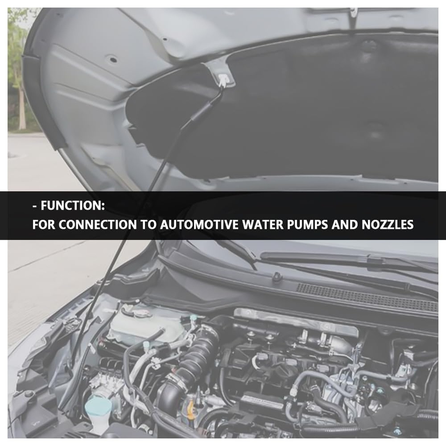Windshield Washer Hose Kit Includes 13.12Ft Windshield Wiper Hose+12 Connecto...