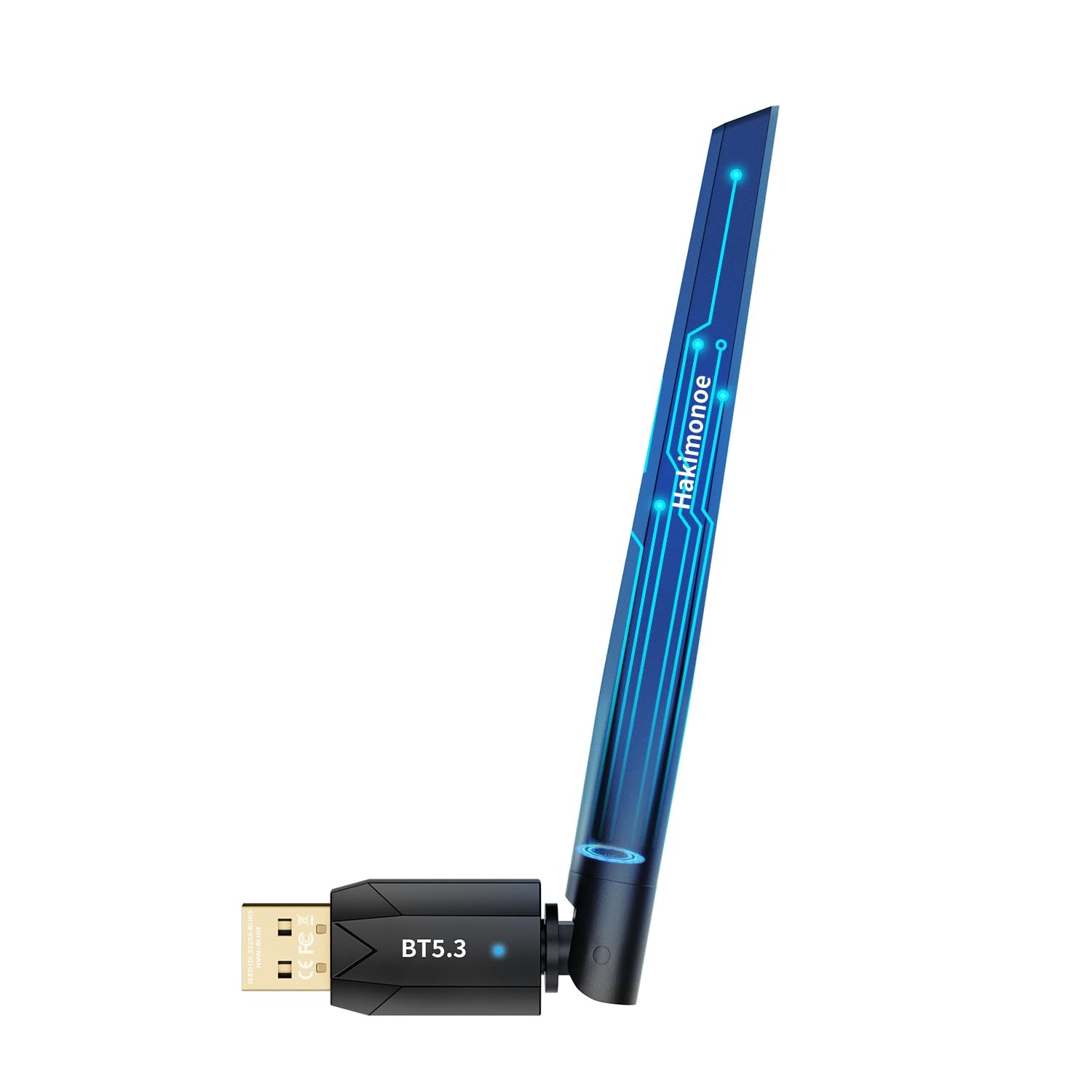 Long Range USB Bluetooth 5.3 Wireless Adapter Dongle Antenna For PC Windows