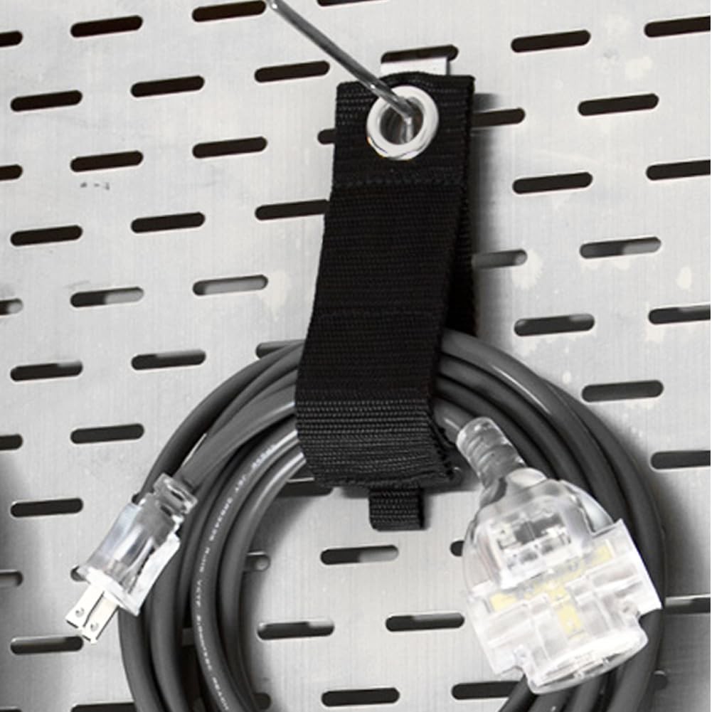 Heavy-Duty Storage Straps - 9 Pack Hook and Loop Hanging Extension Tool Cor