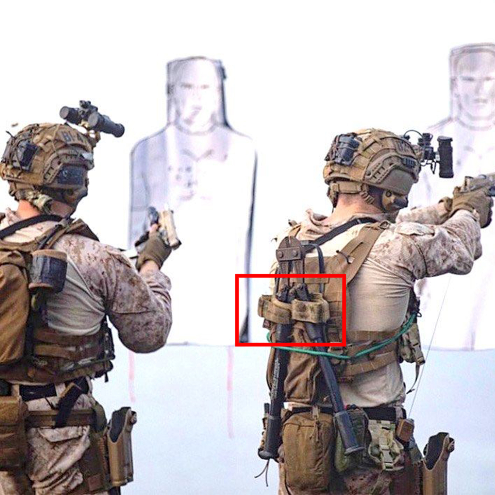 Tactical EI style Belt launcher fixing ring stabilizing ring