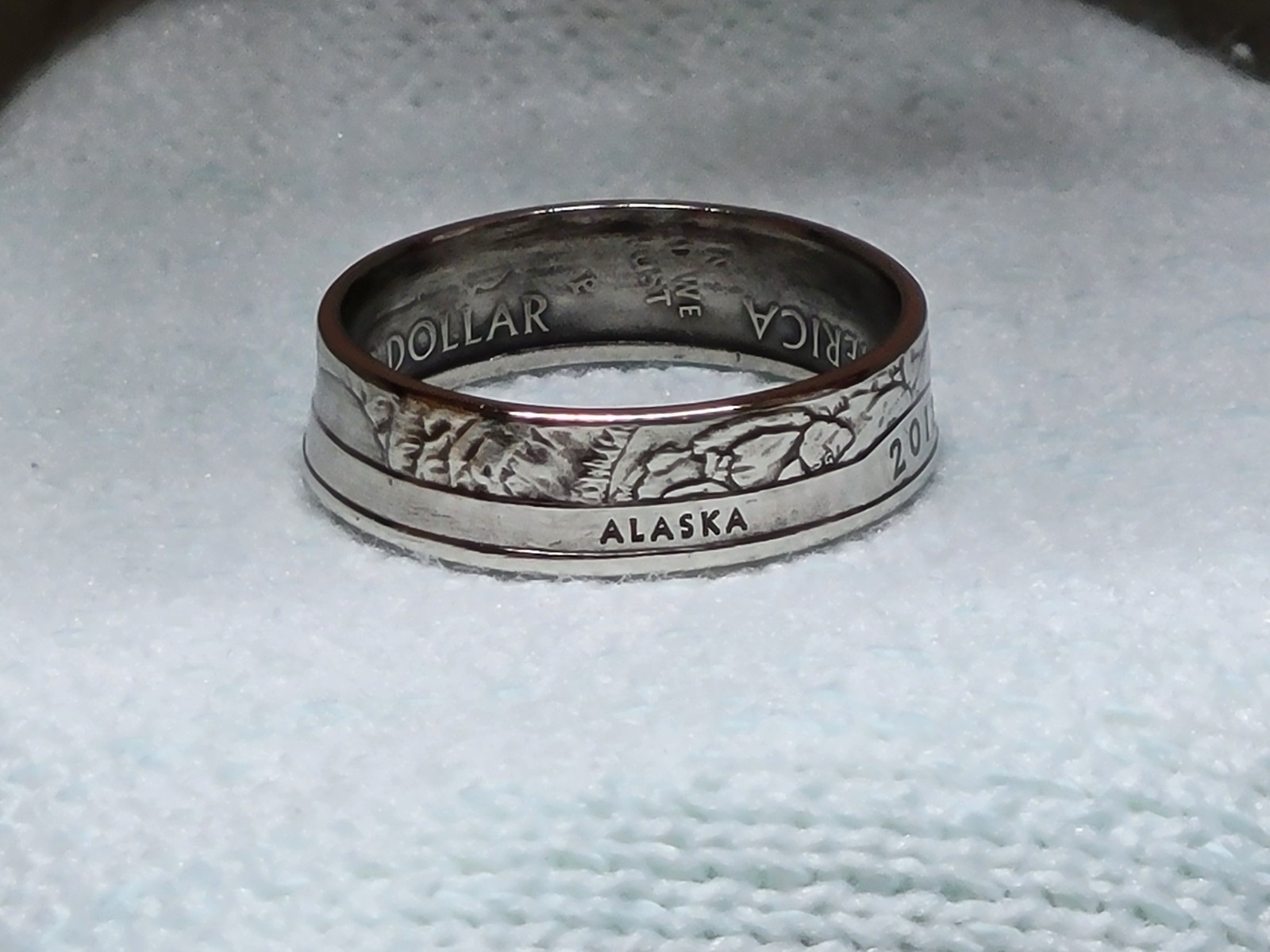 DENALI, AK. - Size 9 State Quarter Coin Ring