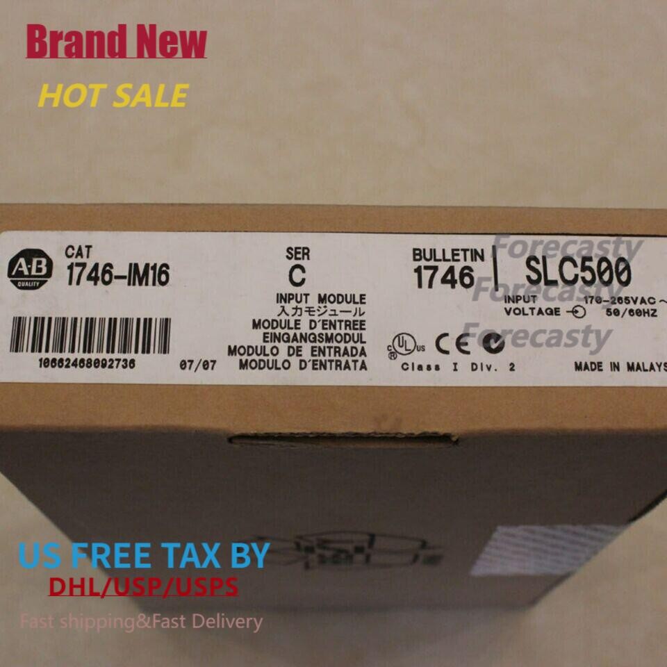 New Factory Sealed AB 1746-IM16 SLC500 PLC INPUT MODULE 1746IM16 US Free Tax