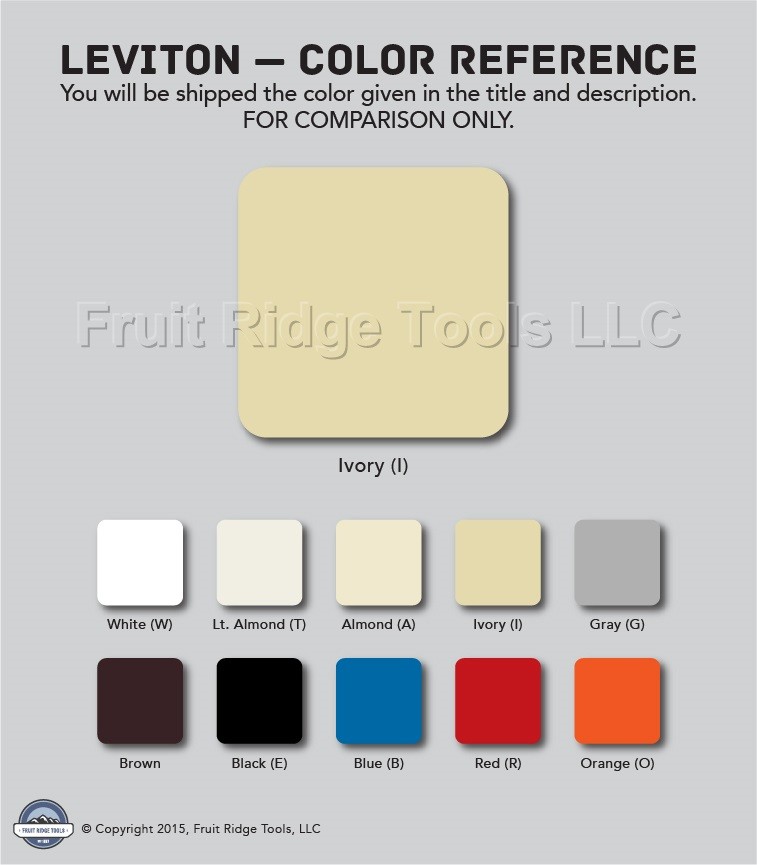 Leviton 5224-I Ivory Double Wall Light Switch Duplex Toggle 15A Single Pole Bulk