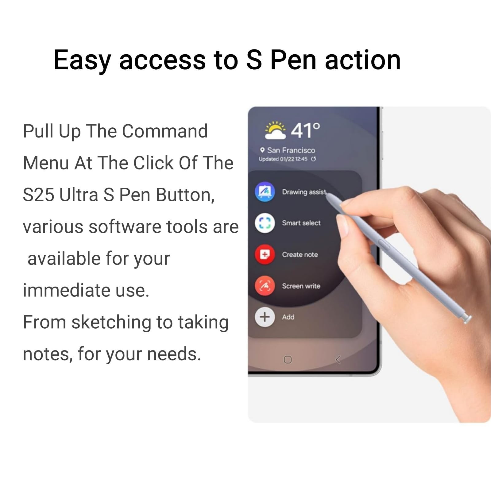 2PCS Galaxy S25 Ultra S Pen (Without Bluetooth) Replacement Compatible Galaxy...