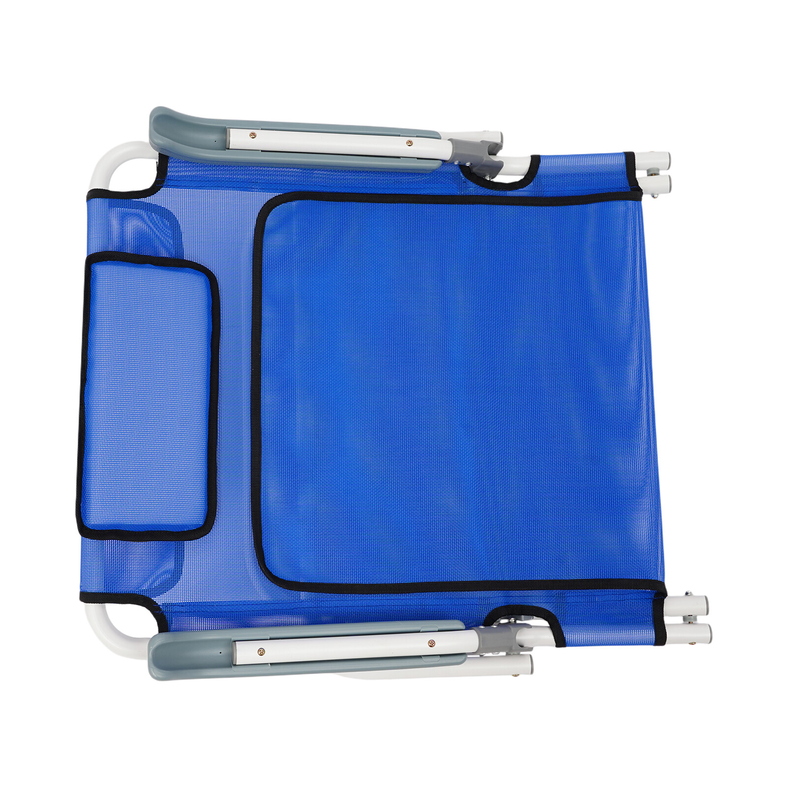 Adjustable Foldable Bed Backrest With Armrests Sit-Up Support Blue