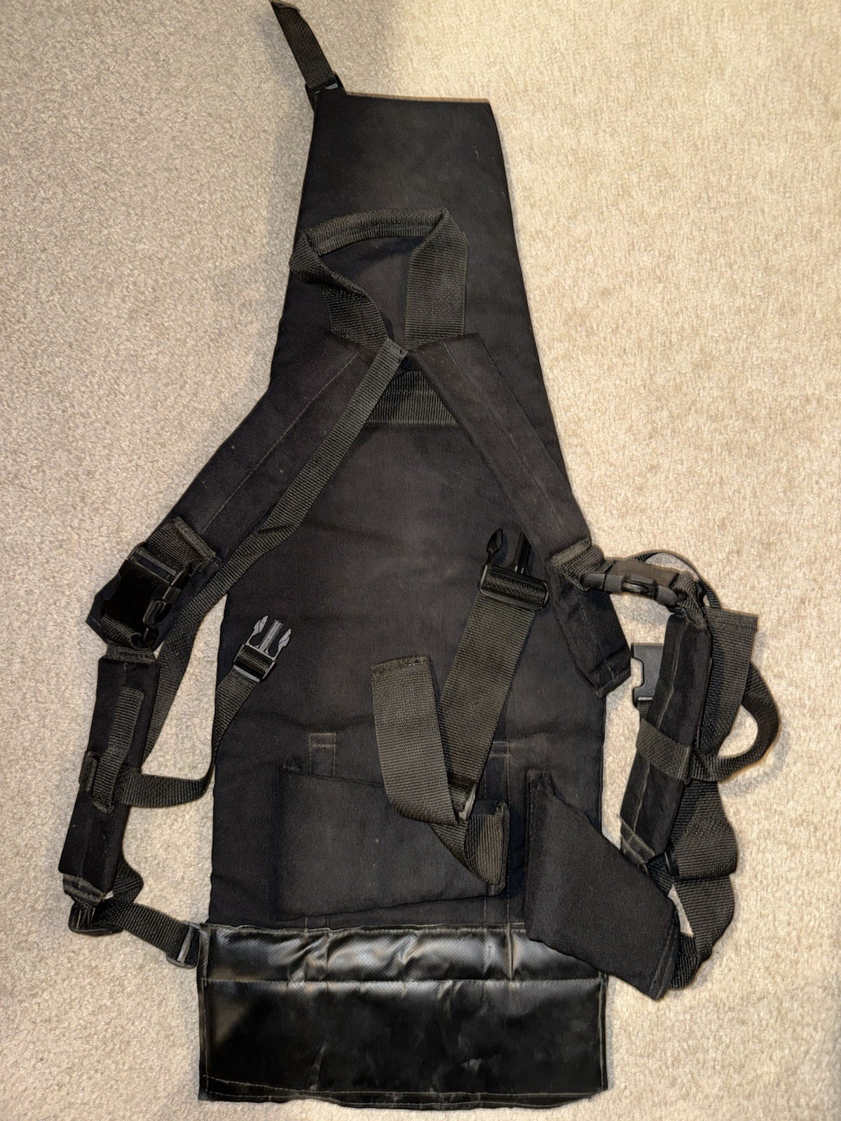 Black Quickstep Folding Tactical Assault Emergency Ladder Carrier