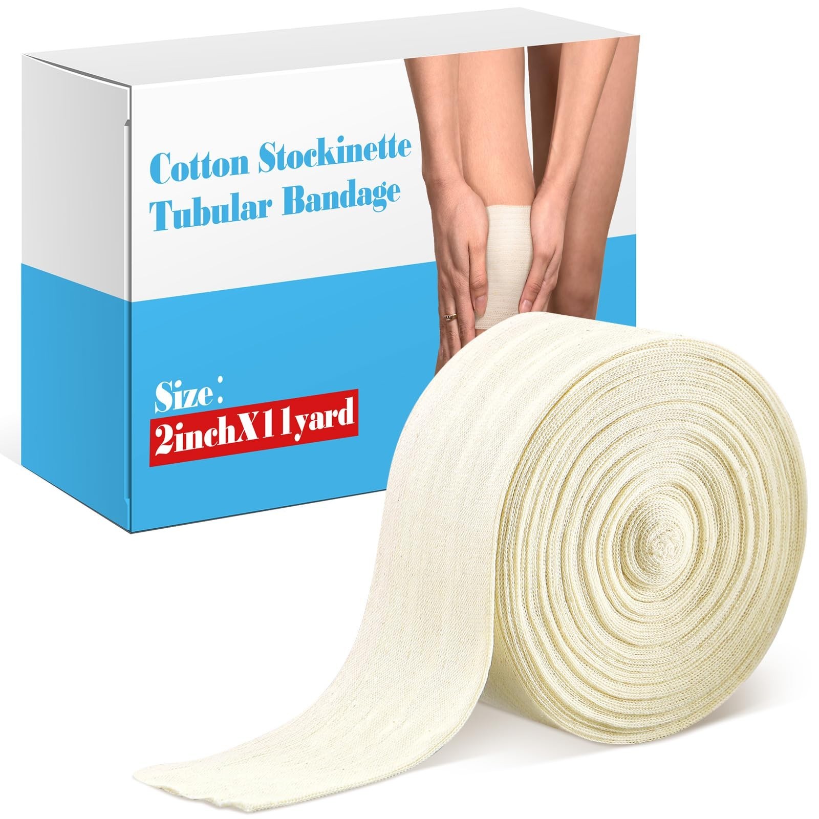 Economy Cotton Stockinette Tubular Bandage Comfortable Arm Leg Knee PreWrap f...