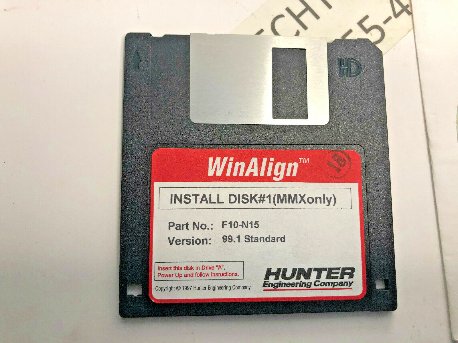 Hunter S411 WinAlign Alignment Installation CD Set 128-367-2 Software V 99.1 P70