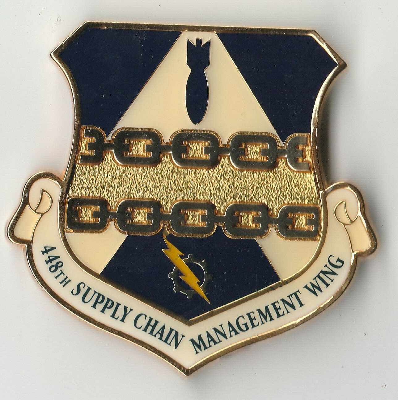 448th Supply Chain Management Wing USAF Challenge Coin  2" DIA BX2