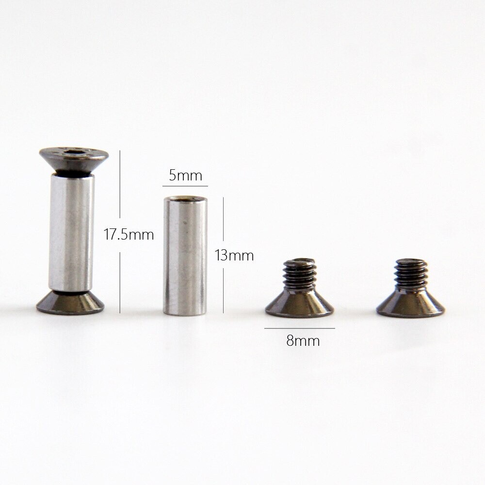 10pcs Knife Handle Bolt Rivets Screw Fastener Nut DIY Material