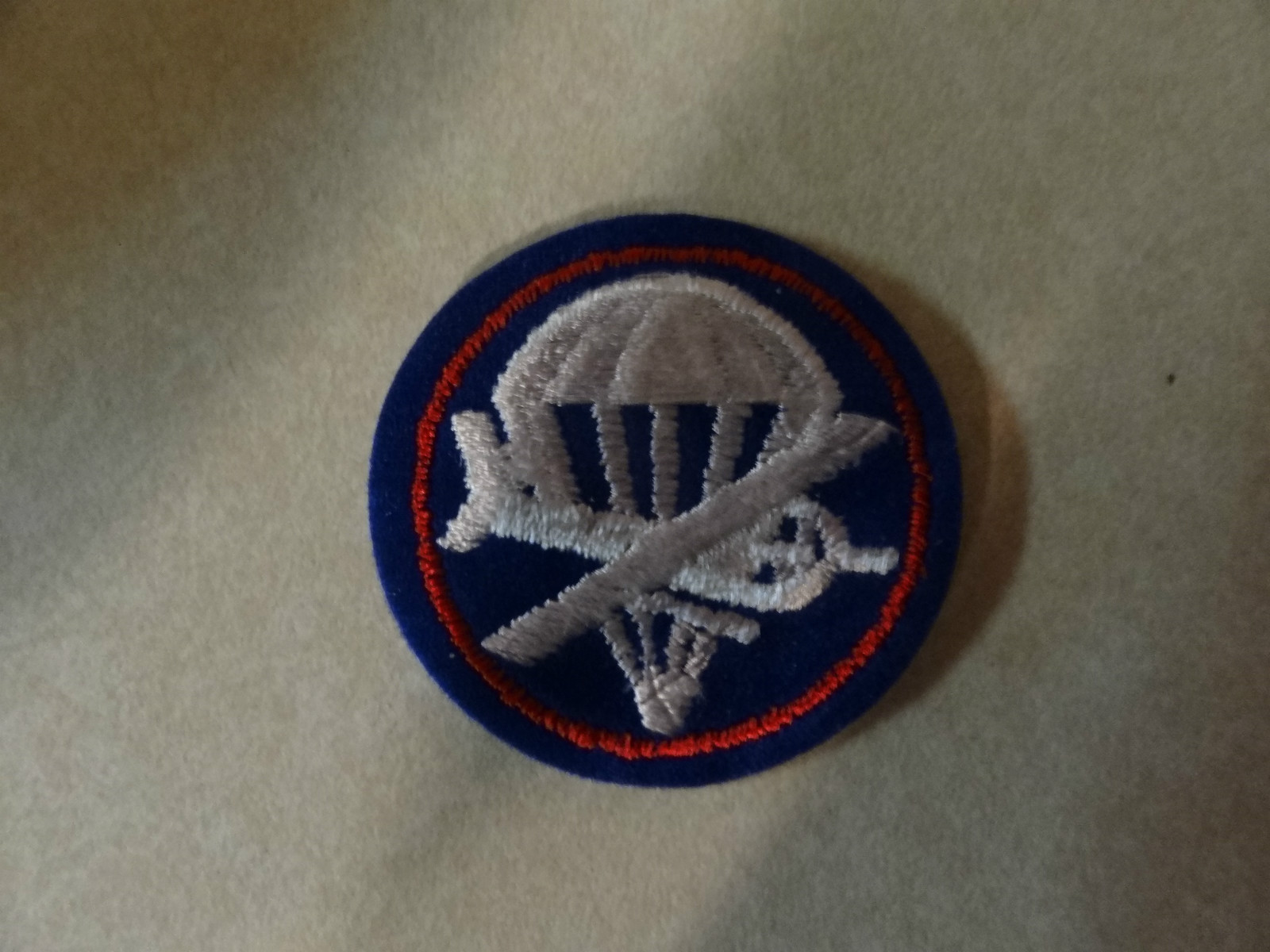 GENUINE US MILITARY PATCH ARMY AIRBORNE PARA GLIDER COLORED OFFICER SEW ON OLDER