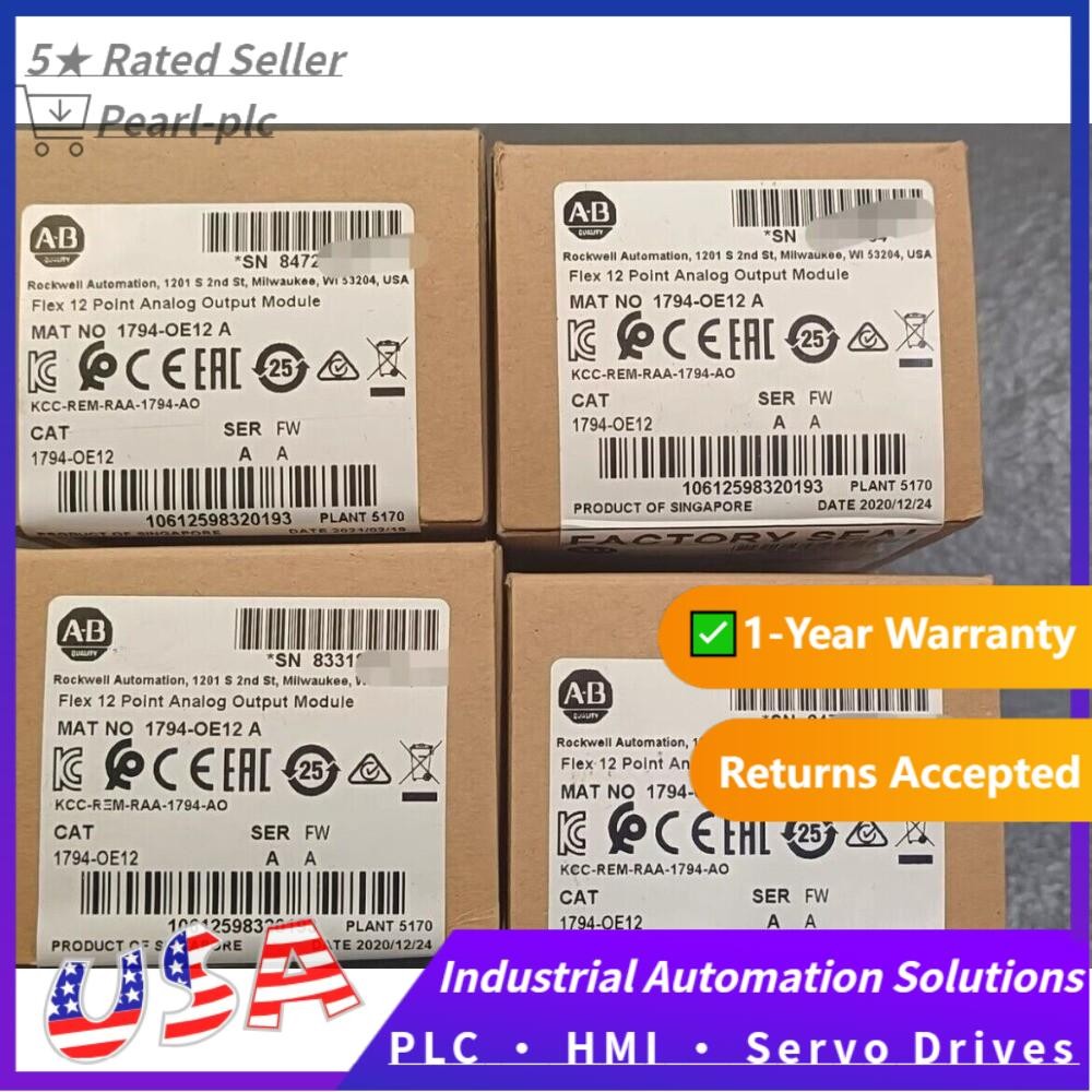 New Sealed AB 1794-OE12 Flex 12 Point Analog Output Module 1794OE12 US Free Tax