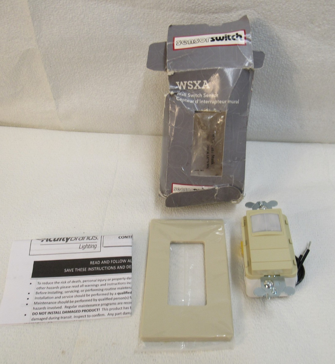 SensorSwitch Wall Switch Ivory Passive Dual Technology WSXA PDT IV