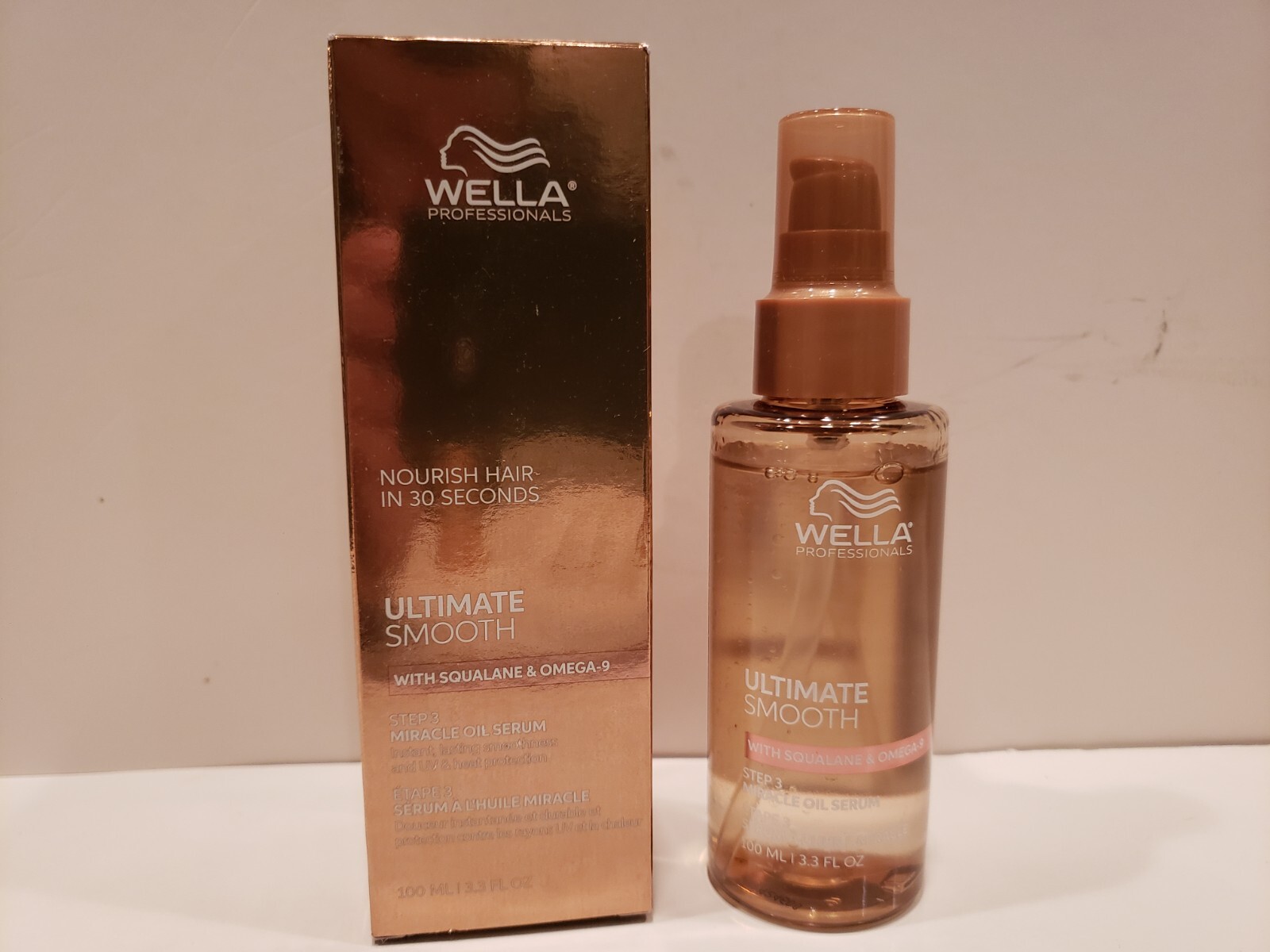 Wella - Ultimate Smooth Miracle Oil Serum Instant Smoothness - 3.3 Fl Oz - NIB